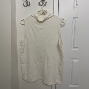 Club Monaco white sleevless turtleneck size medium